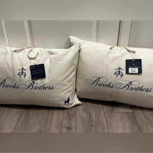 Brooks Brothers set of 2 Cashmere And Wool Blend Luxury Pillows